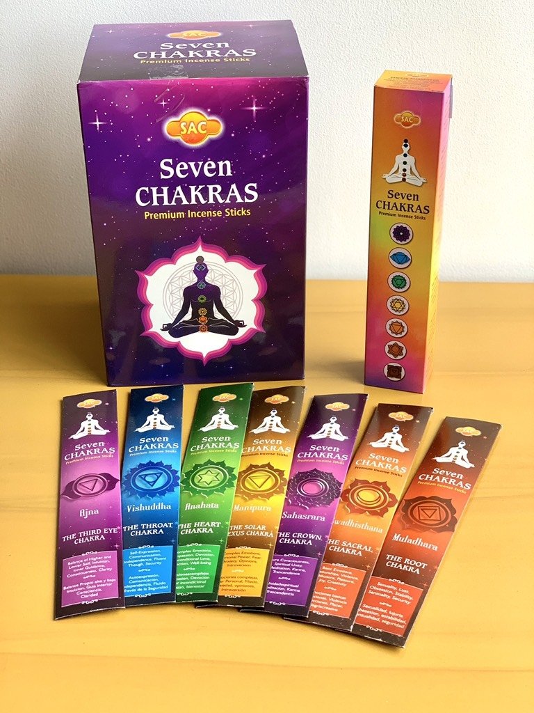 Incienso 7 Chakras - Comprar en Estrella Purpura