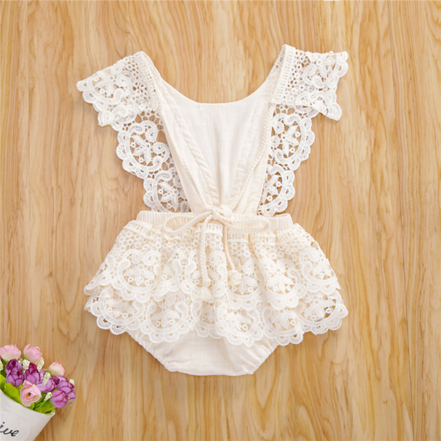 Romper Jardineira Luxo Rendada Bebe Menina Lc0048 Romper Jardineira Luxo Rendada Bebe Menina Lc0048