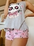 11581. Pijama SO PANDA LOVE GRIS - comprar online
