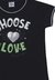 Blusa Infantil Preta Choose Love - comprar online