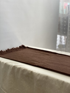 Camino de mesa Huitru 160 x 35 cm | Plain chocolate