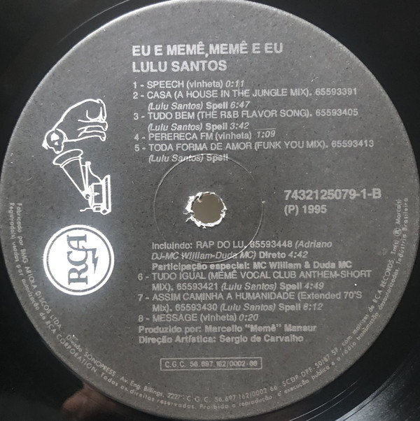 Lulu Santos - Eu E Memê Memê E Eu 1995 Lp Album