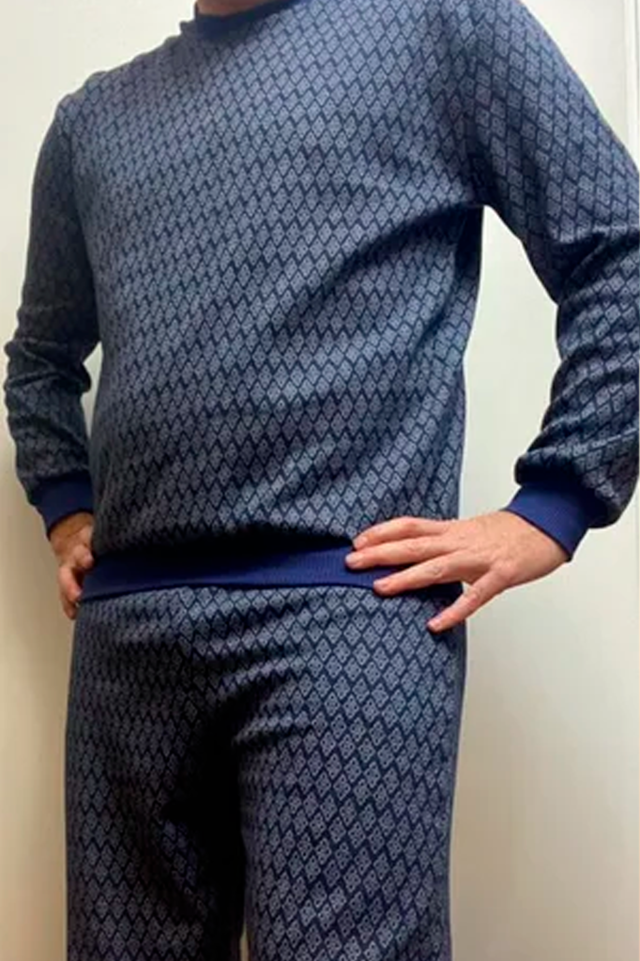 6666 PIJAMA JACQUARD HOMBRE INVIERNO - MACY'S - 6666