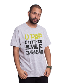 Camiseta Cinza - O Rap Salva Vidas