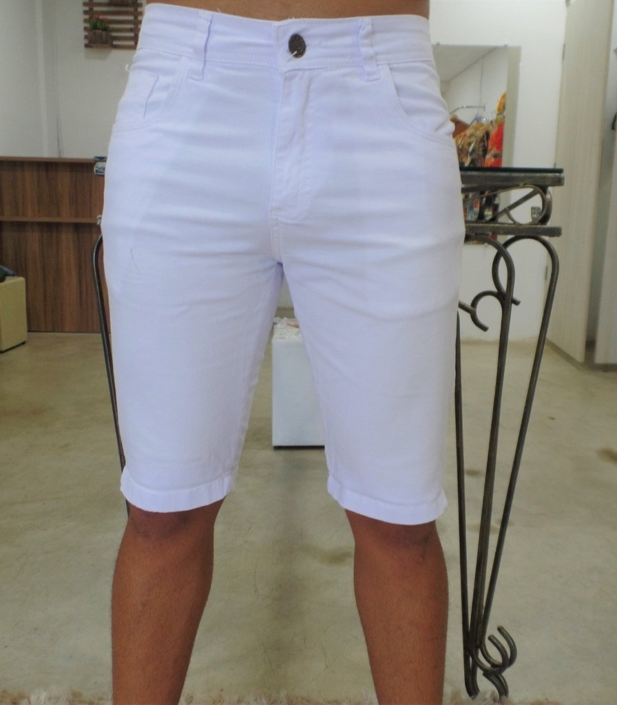 Bermuda Jeans Branca - Comprar em New Style For Men