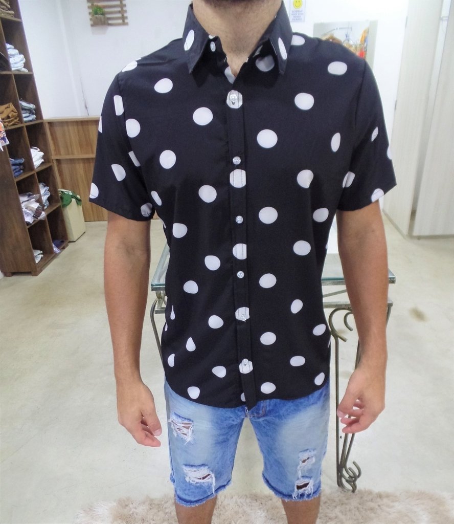 Camisa de Bolinha - Comprar em New Style For Men