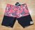 Bermuda South To South Boardshort Floral - Rosa