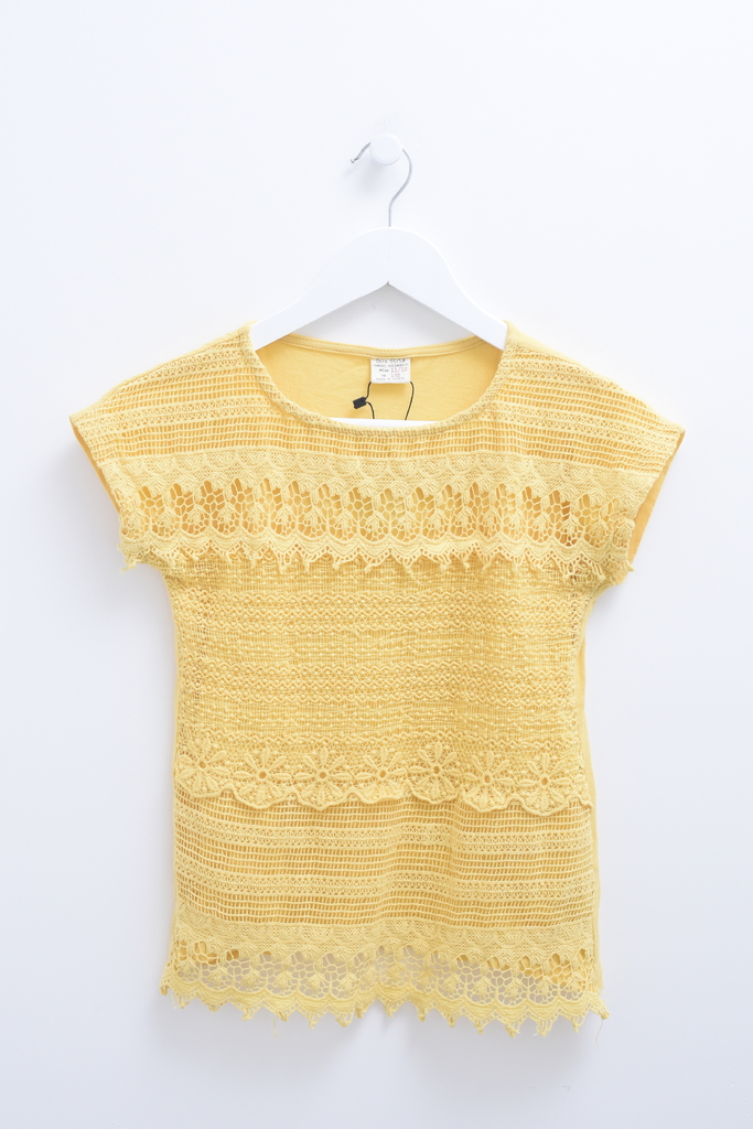 Blusa amarilla ocre, marca ZARA BASIC - EcoShopping