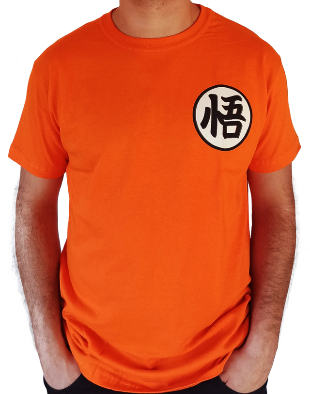 Remera Logo Goku Naranja Full Color Remera Logo Goku Naranja Full Color
