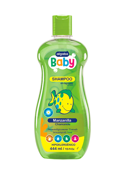 Shampoo economico para bebes camomila marca Algabo