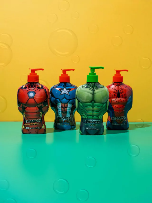 Avengers Hulk shampoo juguete marca Algabo Disney