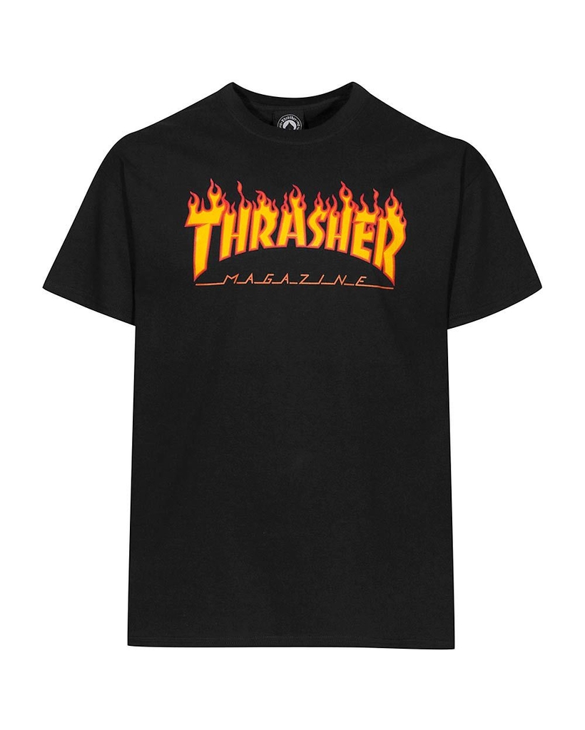 Remera Thrasher Flame Negra - La Cresta Surf Shop