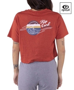 Remera Rip Curl Mujer Surfin Roja - La Cresta Surf Shop