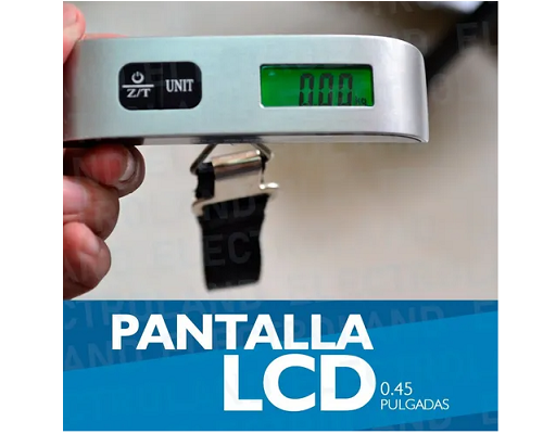Balanza Digital Portátil 10gr a 50 kg Viaje Valijas Equipaje