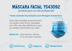 Máscara Descartável Tripla Camada com Elástico - comprar online