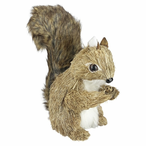 Esquilo Natalino de Palha - 26cm