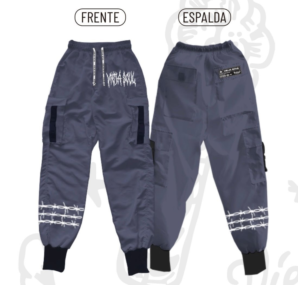 Cargo de Ripstop ViejaScul Hype Trap Gris - Solo M