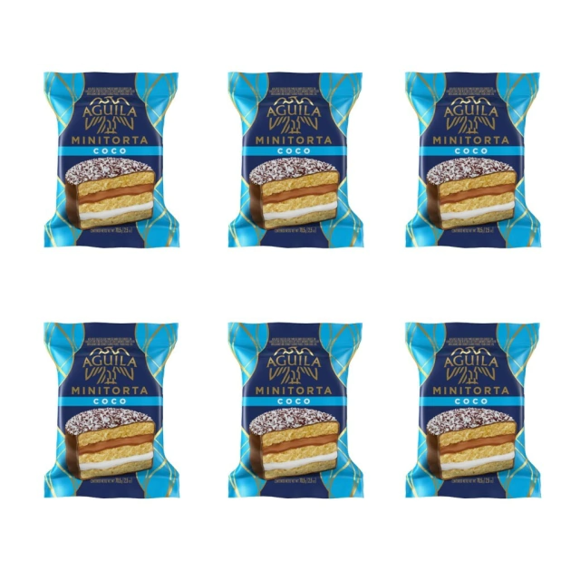 Alfajor Minitorta Aguila Coco x 6u - Comprar en Kako