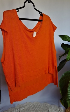 Blusa ampla laranja G - comprar online