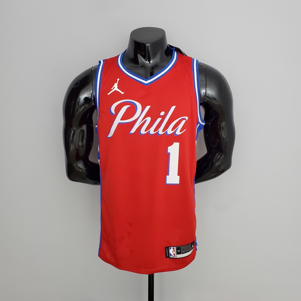 Camisa Philadelphia 76ers Silk 2021 - Embiid 21, Harden 1