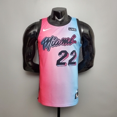 Camisa Miami Heat City Edition Silk - Wade 3, Butler 22, Herro 14 na internet