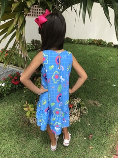 Vestido Infantil Estampa Lúdica na internet
