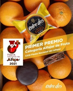 Alfajor de Chocolate Negro con Mermelada de Naranja