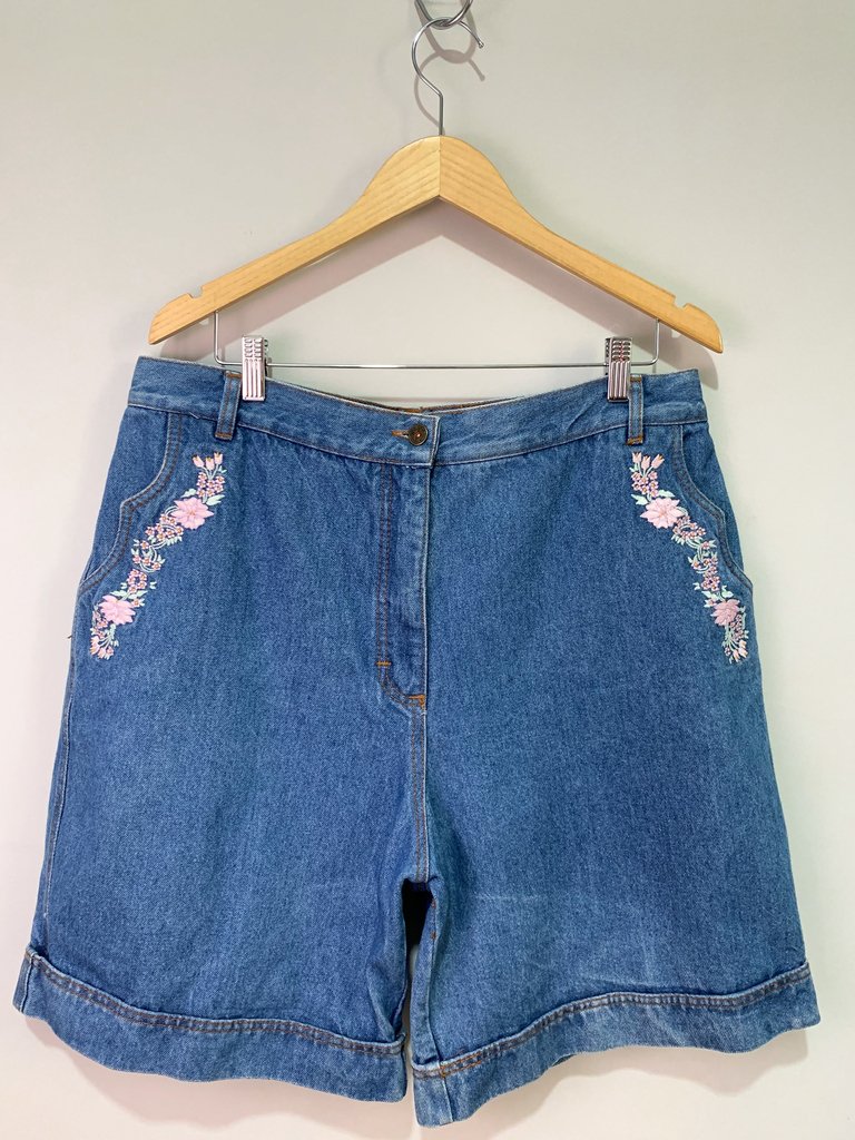 Short Jeans Vintage Cintura Alta 48 - Dona Lulu Brechó