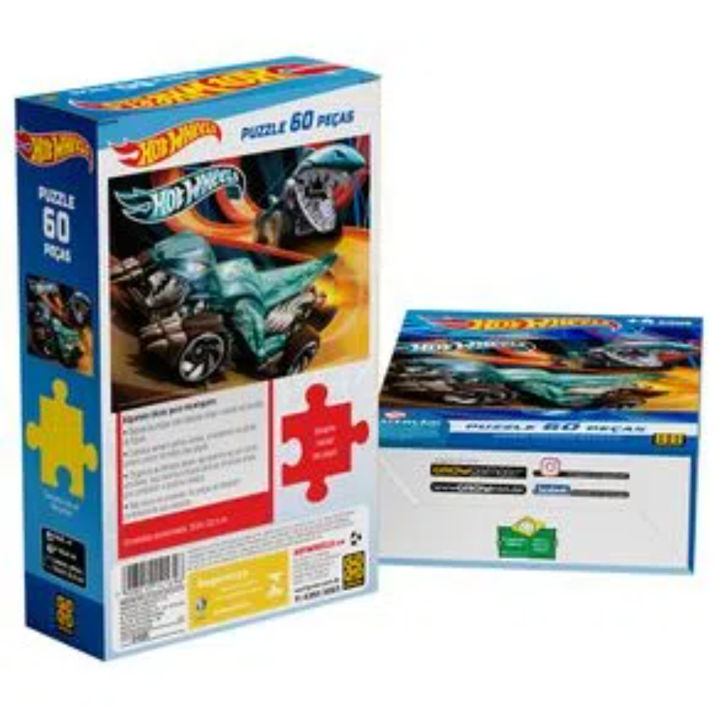 Puzzle 60 peças Hot Wheels