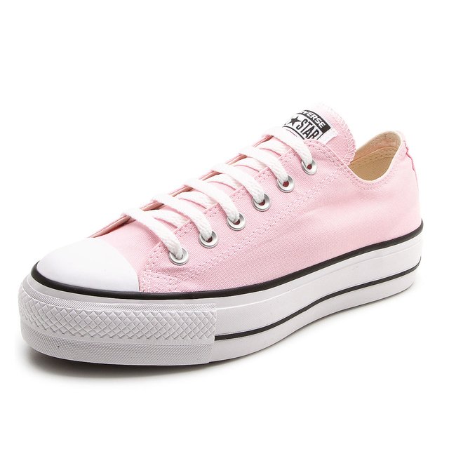 converse rosa platform