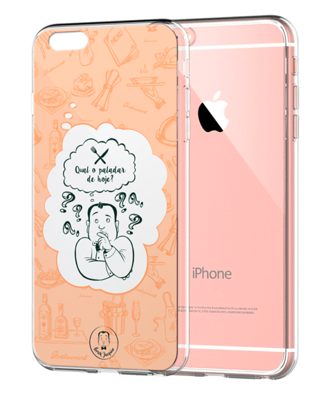 Capa de Celular Transparente - Chama isso de arroz