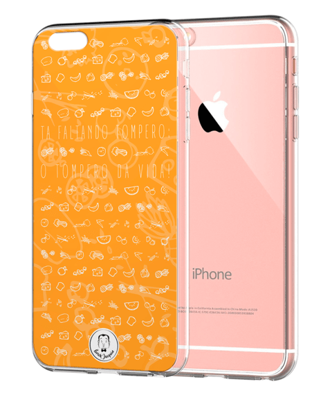 Capa de Celular Transparente - Chama isso de arroz