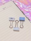 Mini Clips Decorativos - Azul |Good, Check e Poá