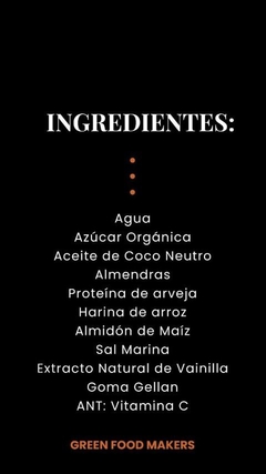 DULCE DE ALMENDRAS - GREEN FOOD MAKERS - comprar online
