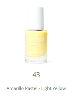 ESMALTE DE UÑAS AMARILLO PASTEL - BLOSST