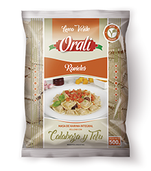 RAVIOLES DE CALABAZA Y TOFU - ORALI