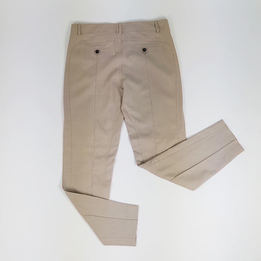 Calça Zara bege em linho Tam G