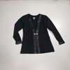 Conjunto feminino calça e blazer preto em courino - comprar online