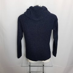 Blusa feminina azul em tricot - comprar online