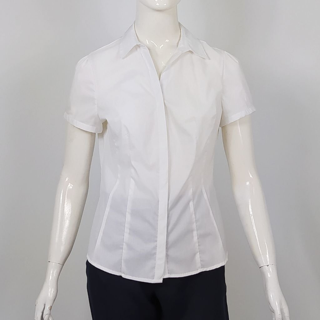 Camisa Primark branca em poliester/algodão. Tam. 40