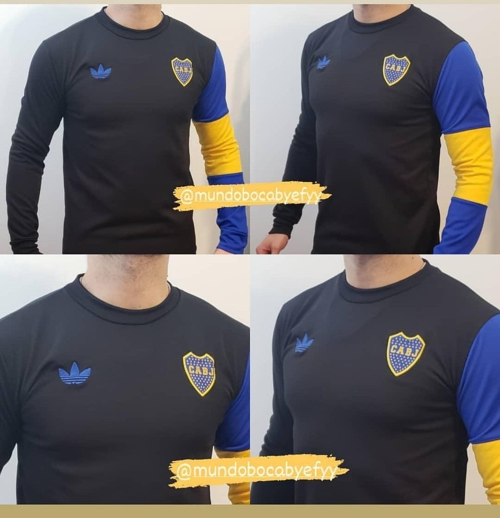 BUZO BOCA JRS RETRO NEGRO - Comprar en EFY INDUMENTARIA