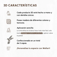 WALLART 3D - COLIBRÍ - comprar online