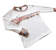 REMERA MANGAS LARGAS VOLADOS BEIG - PUERTO BEBE