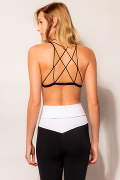 Top strappy bra tule - modelo isabela - Fit Couture