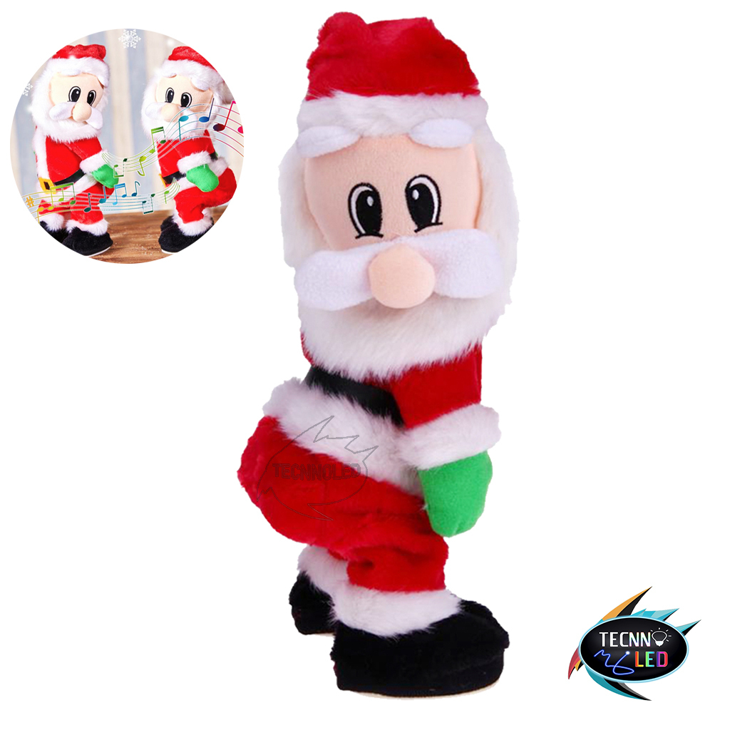 Boneco Papai Noel Musical Danca Mexe Bumbum Decoração Natal Divertido Boneco Papai Noel Musical Danca Mexe Bumbum Decoração Natal Divertido