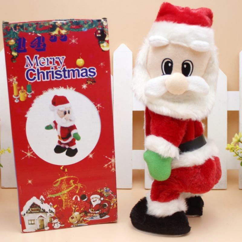 Boneco Papai Noel Musical Danca Mexe Bumbum Decoração Natal Divertido Boneco Papai Noel Musical Danca Mexe Bumbum Decoração Natal Divertido