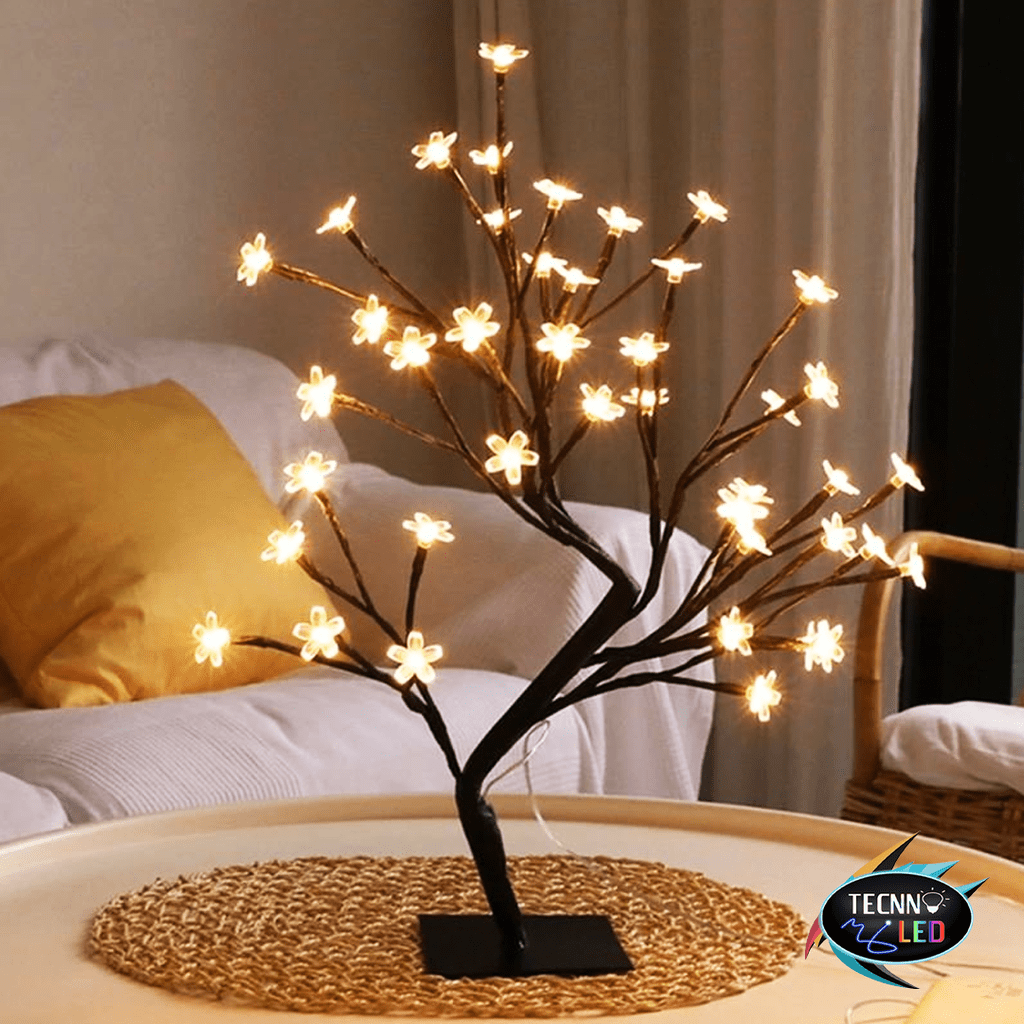 Árvore Luminária Cerejeira Led Branco Quente Árvore Luminária Cerejeira Led Branco Quente
