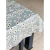Mantel Flores Blancas fondo Gris - comprar online