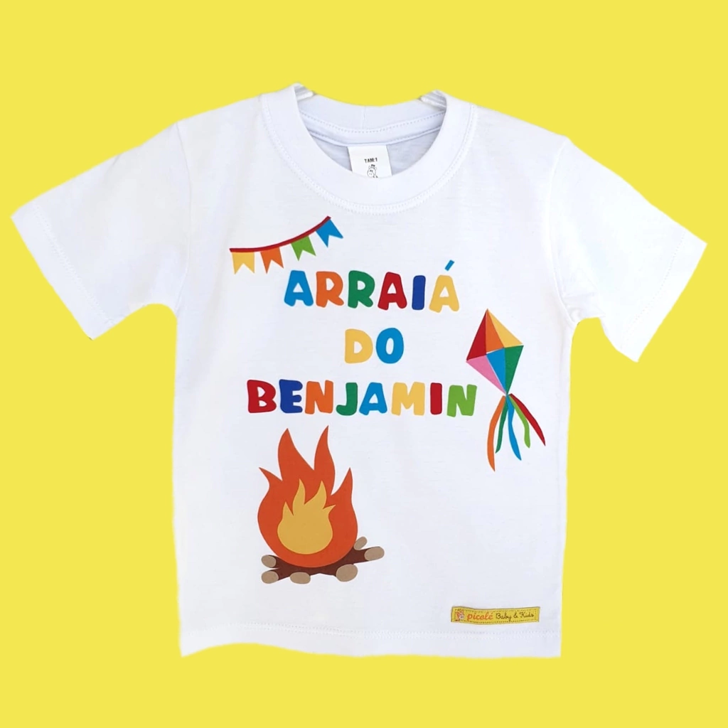 Camiseta Personalizada Festa Junina - Picole Baby Kids