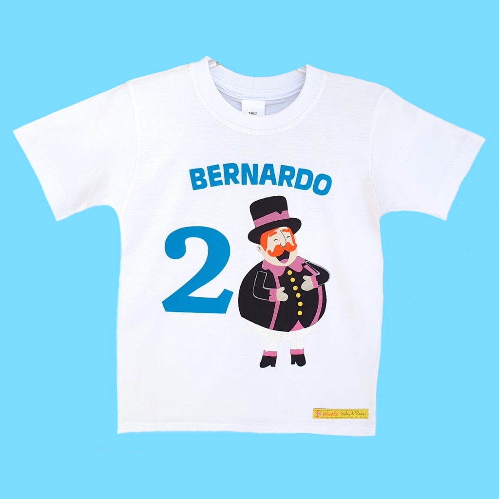 Camiseta Personalizada Mundo Bita - Picole Baby Kids
